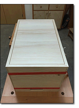 Box assembled to check before glue up.